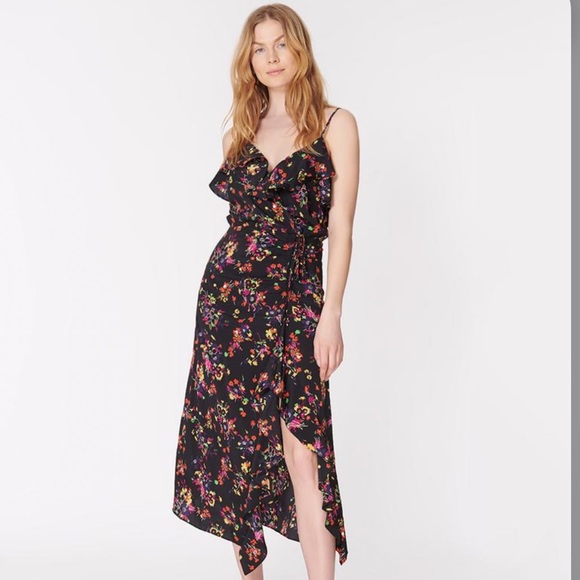 Veronica Beard Monica floral midi dress sz 6 - Picture 2 of 8